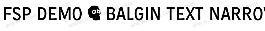 FSP DEMO - Balgin Text Narrow字体转换